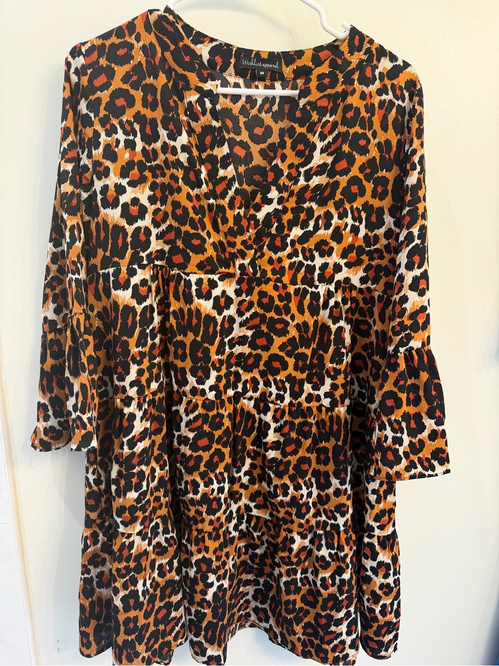 Women’s Wishlist Apparel Leopard Print Tunic Dress Size M